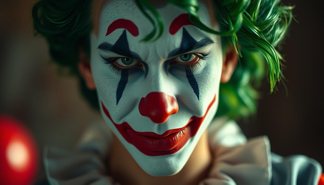 Einfaches Clown-Makeup für Joker