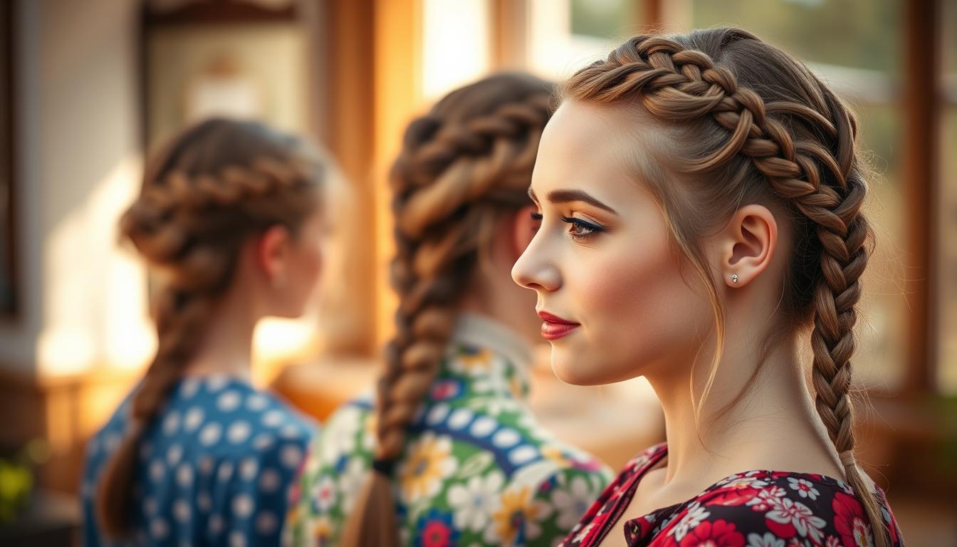 Flechtfrisuren mittellanges Haar