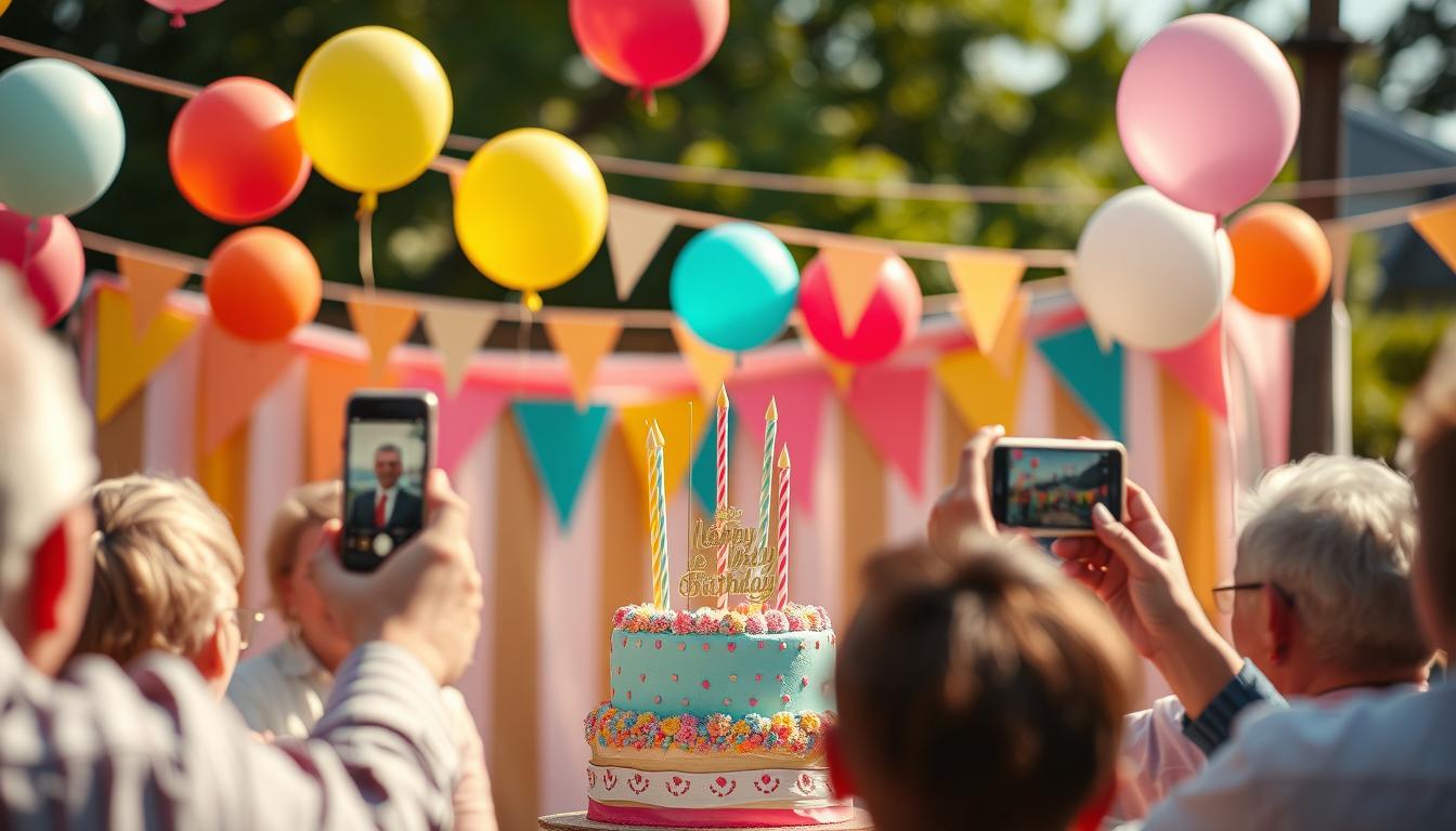 Geburtstagsbilder auf Social Media teilen