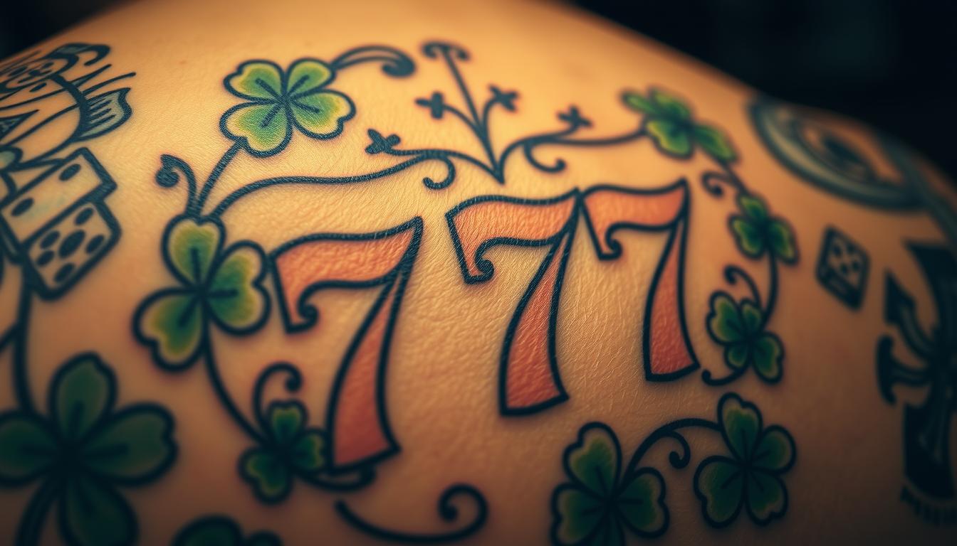 Glückszahl 777 Tattoo