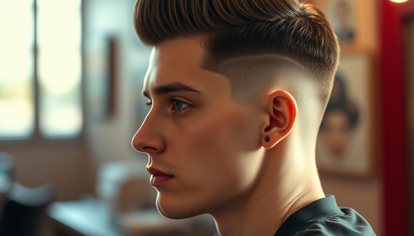 High Taper Fade für glattes Haar