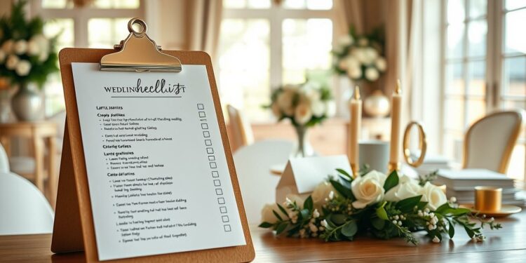 Hochzeitsplanung Checkliste Organisation