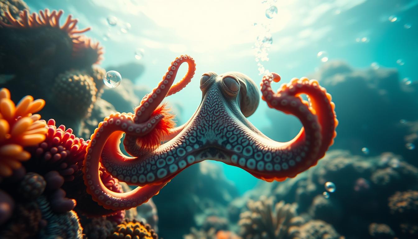 Intelligenz der schlauen Cephalopoden