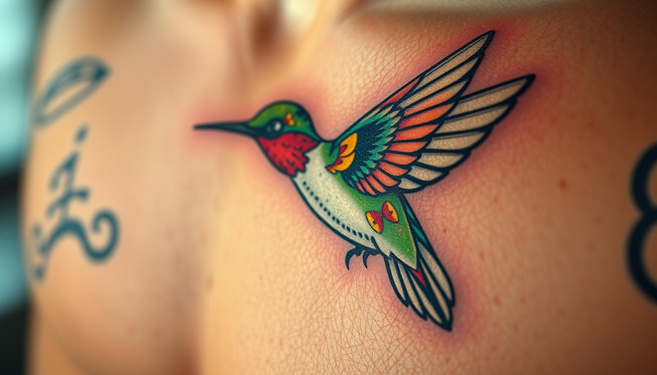 Kolibri Tattoo für Männer