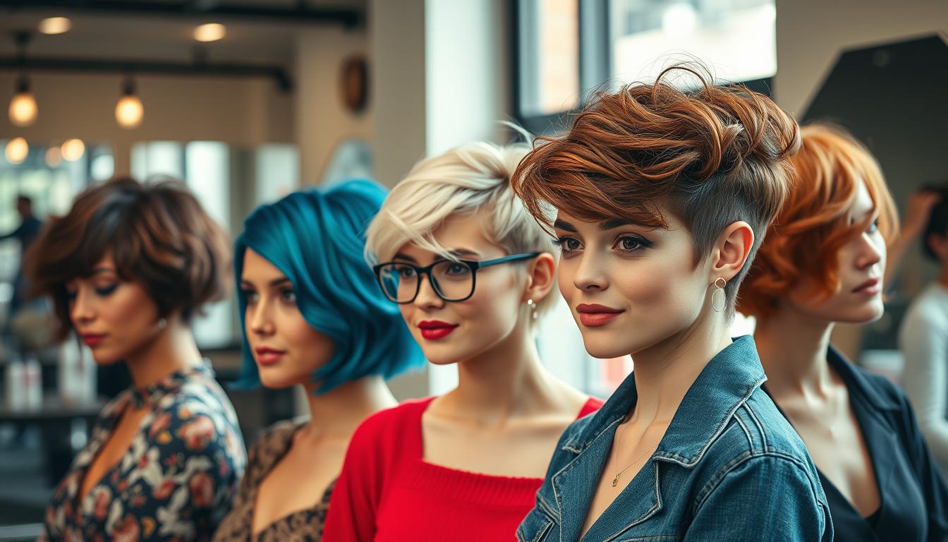 Modische Kurzhaarfrisuren für Frauen mit den richtigen Styling-Produkten