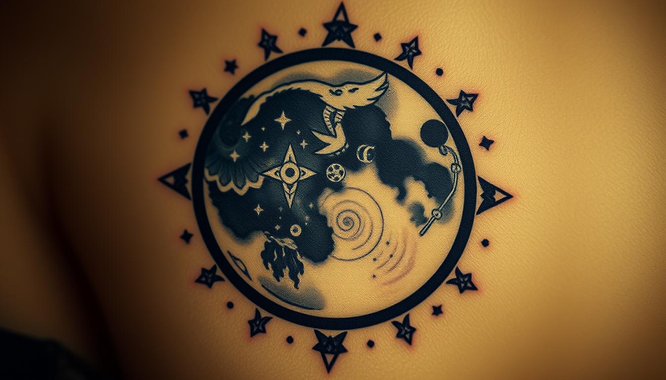 Mond Tattoo Symbolik und Bedeutung