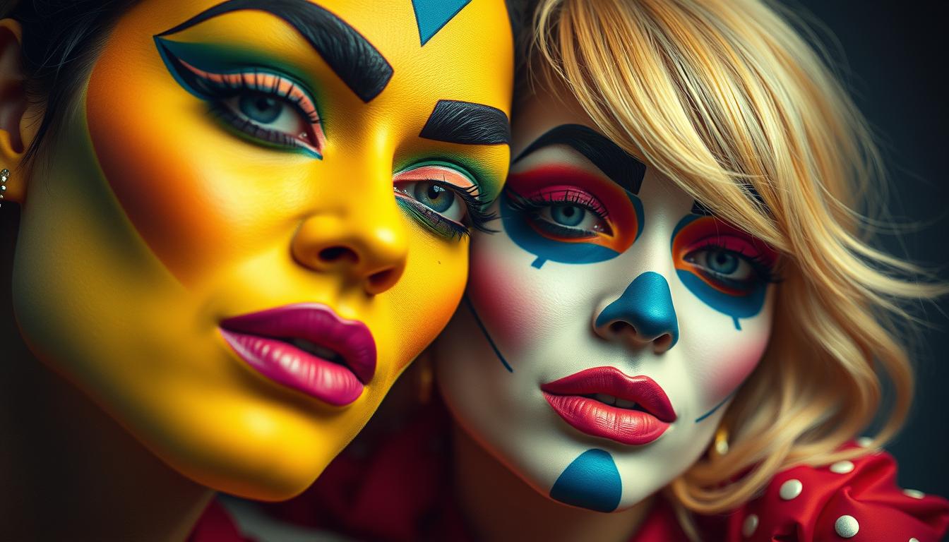 Pop-Art Fasching Make-up