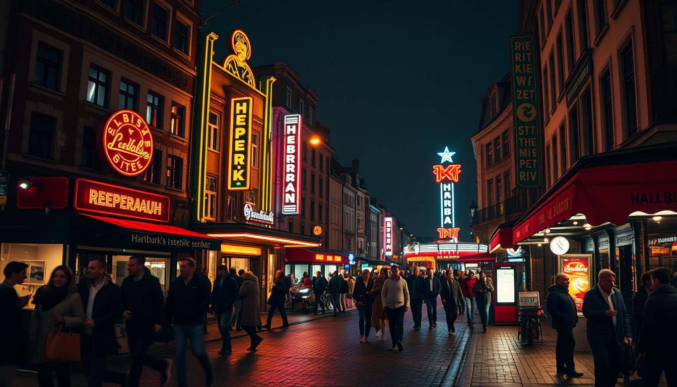 Reeperbahn Hamburg bei Nacht