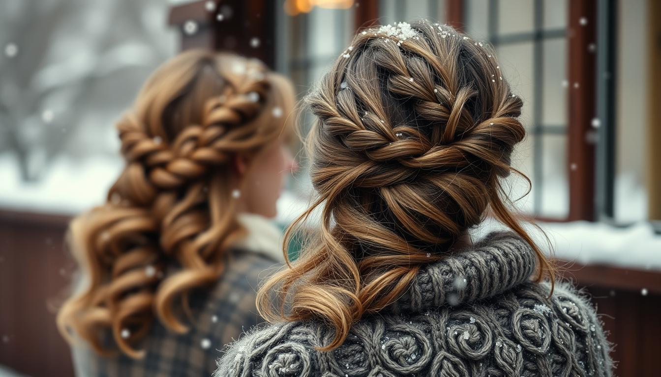 Winterfrisuren mittellange Haare