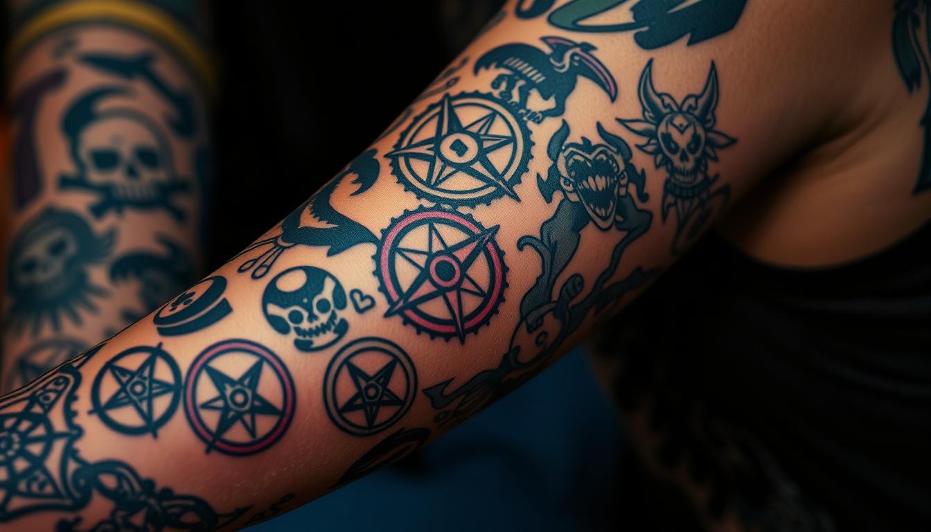 dämonische Tattoos