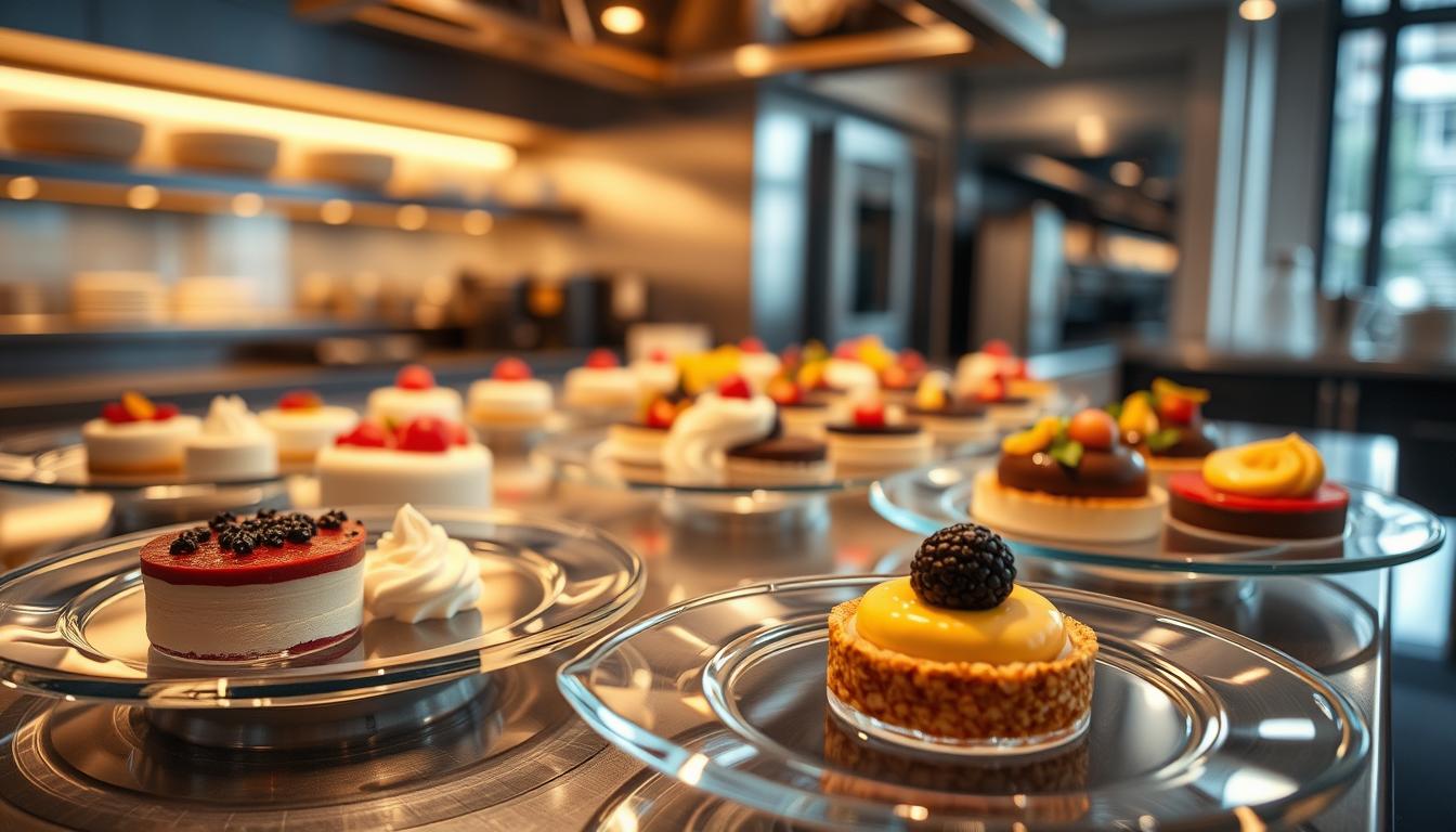 edle Dessertkreationen moderne Küche