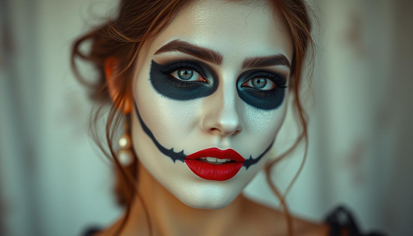 einfaches halloween make-up