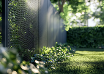 Doppelstabmattenzäunen eingrenzen