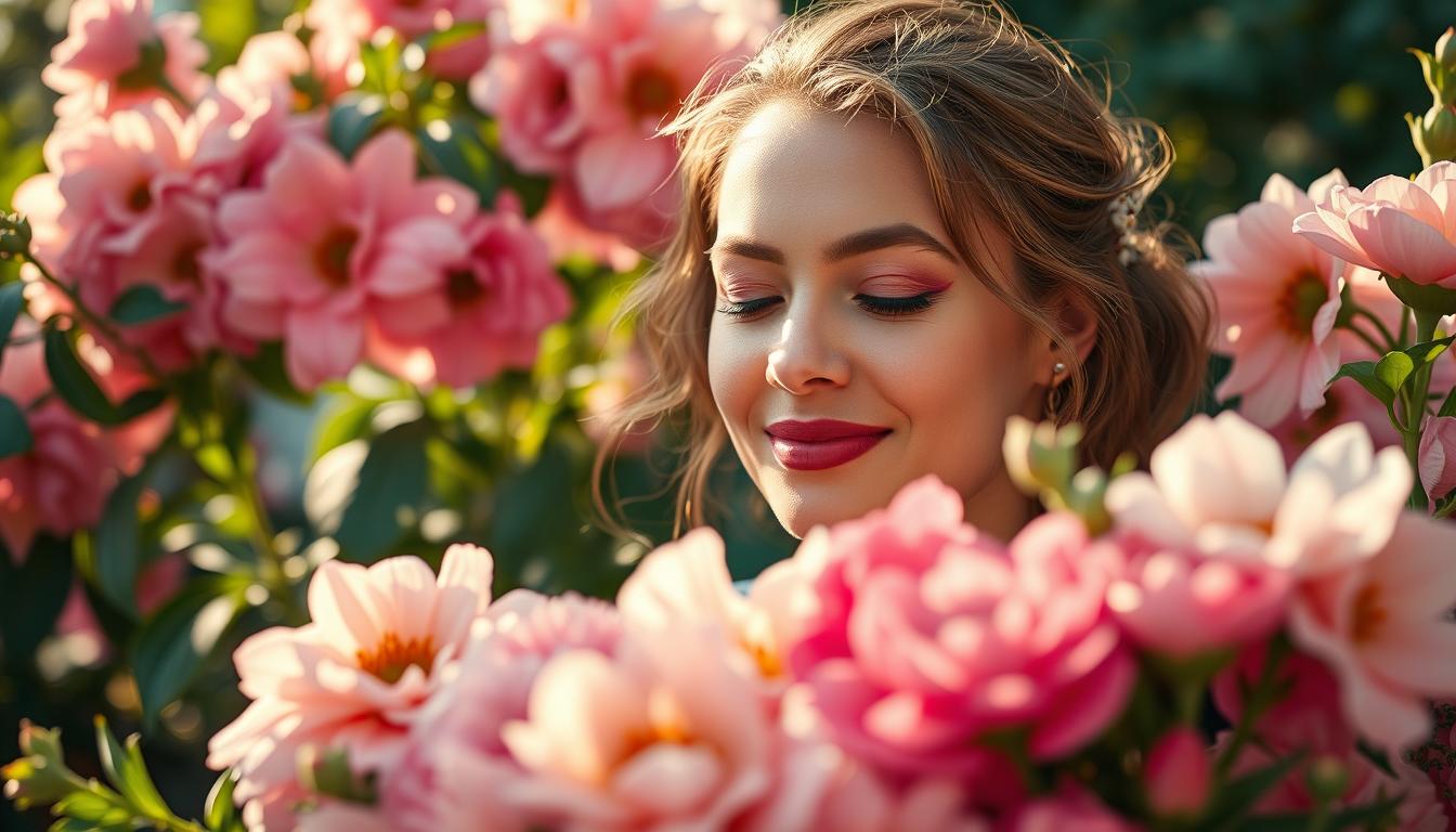 geburtstagsbilder frau mit blumen