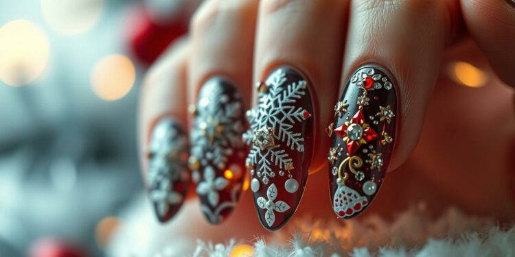 Festliche Gelnägel zu Weihnachten – Ideen & Tipps 1 gelnägel weihnachten