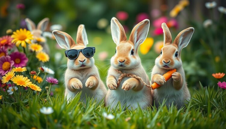  Kostenlose lustige Hasen Bilder zum Lachen 