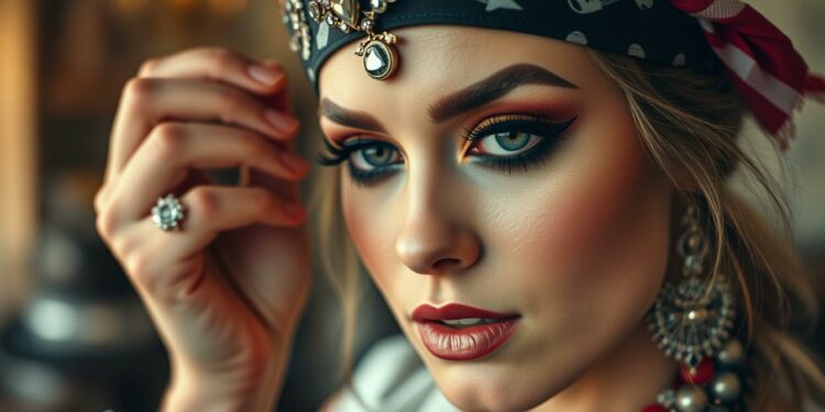 Piraten-Make-up für Frauen: Schminktipps & Anleitung 1 make up pirat schminken frau