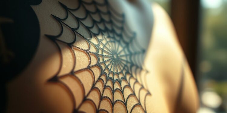 Spinnennetz Tattoo Bedeutung - Symbolik & Ursprung 1 spinnennetz tattoo bedeutung