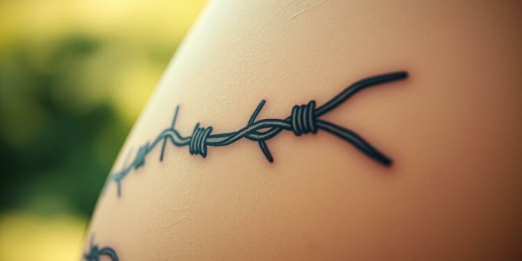 Stacheldraht Tattoo Bedeutung – Symbolik erklärt 1 stacheldraht tattoo bedeutung