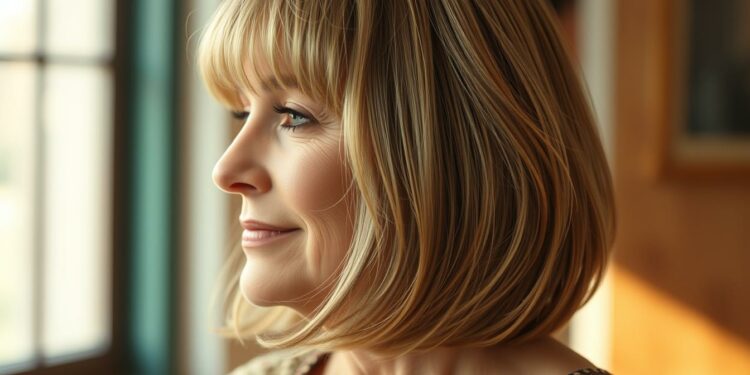 Stufig fransig Frisuren für Frauen ab 50: Jünger aussehen 1 stufig fransig frisuren für frauen ab 50, die jünger machen