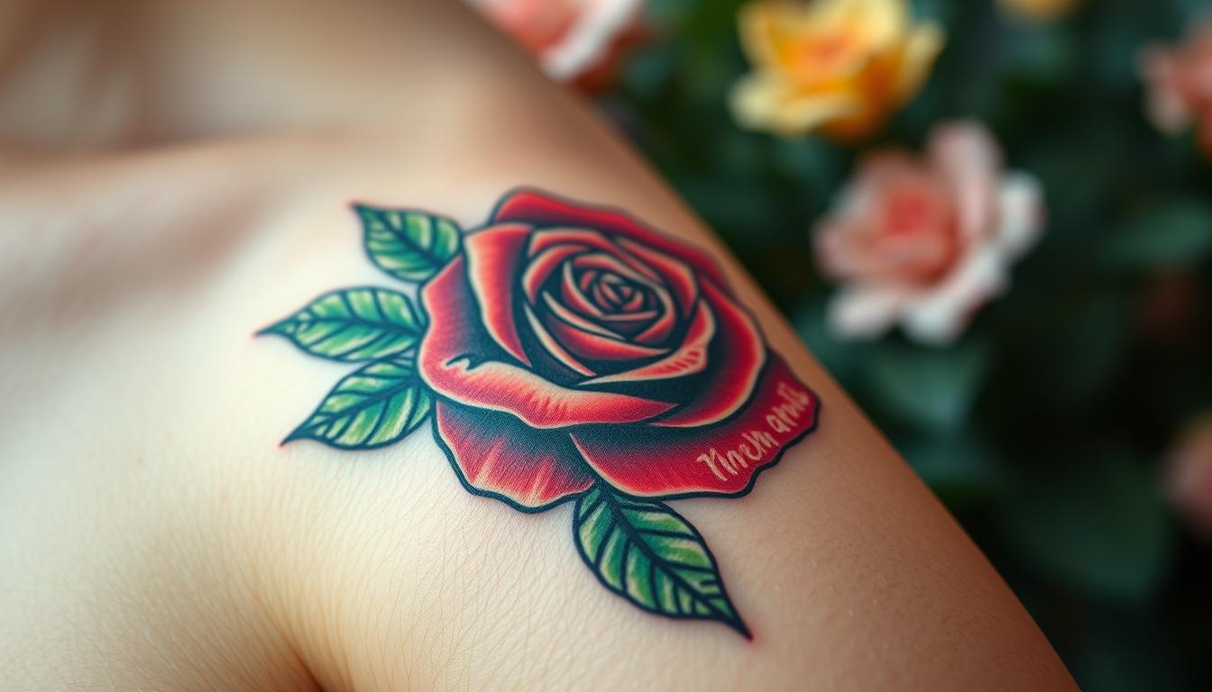 symbolische Bedeutung Rose Tattoo