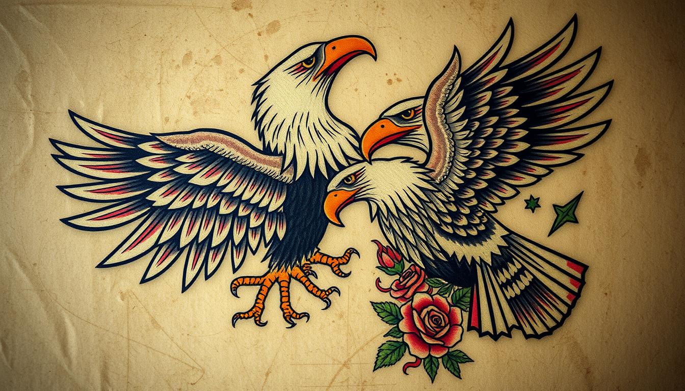 traditionelle adler tattoos