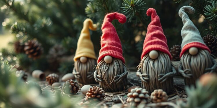 wichtel aus tannenzweigen