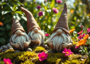 wichtel basteln für draußen